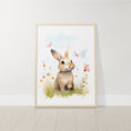 Load image into Gallery viewer, Set of 3 Woodland Animal Nursery Wall Prints, Wildflower Pictures for Babies Bedroom, Unisex Children's Room Decor, Toddler Playroom Posters - RoseRowanDesign
