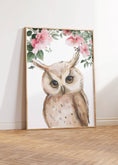 Load image into Gallery viewer, Set of 6 Woodland Animal Nursery Prints | Pink Forest Decor | Kids Wall Art Posters - RoseRowanDesign
