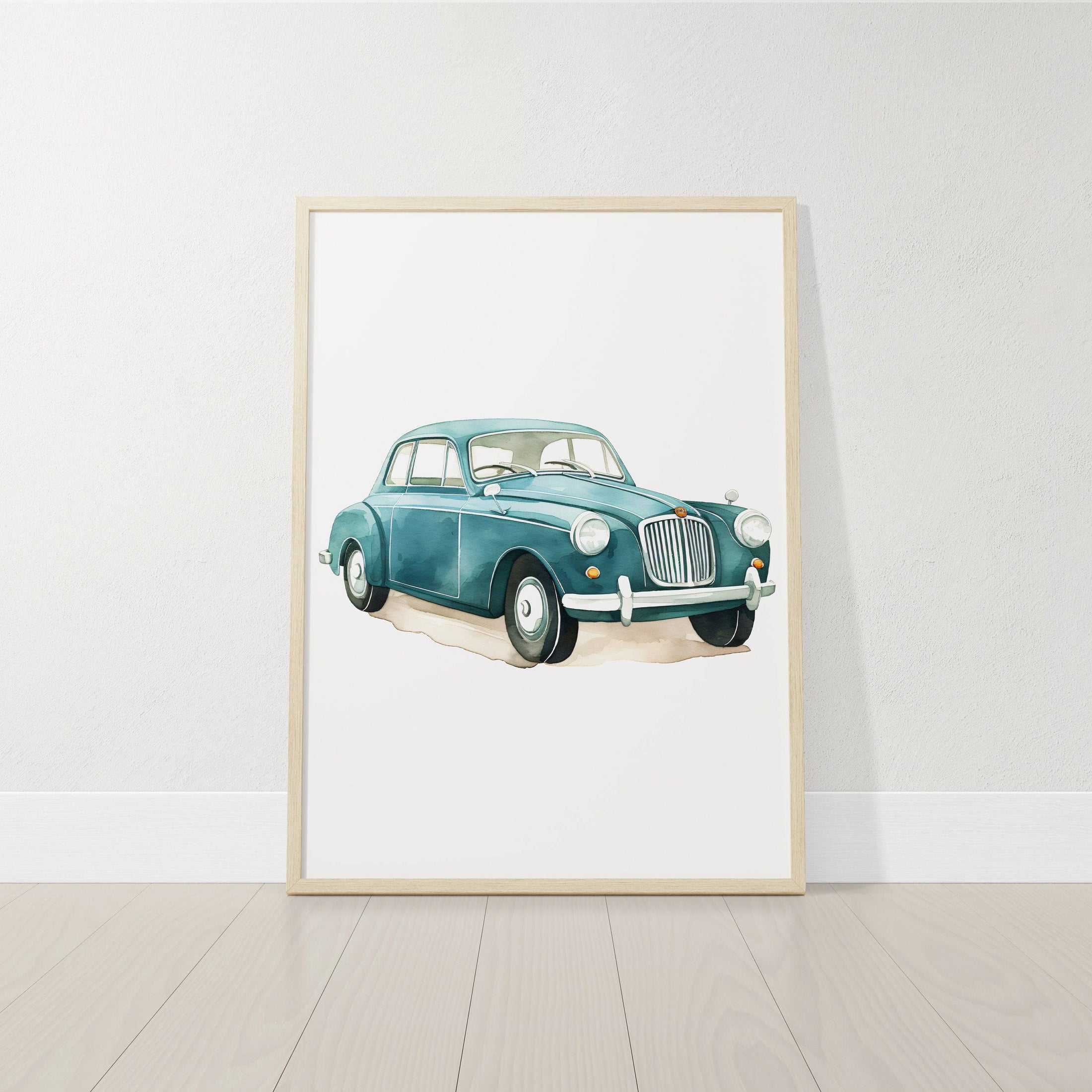 Vehicles Wall Art Set | Transport Nursery Prints | Available in Sets of 9, 6, 4, or 3 for Boys' Room - RoseRowanDesign