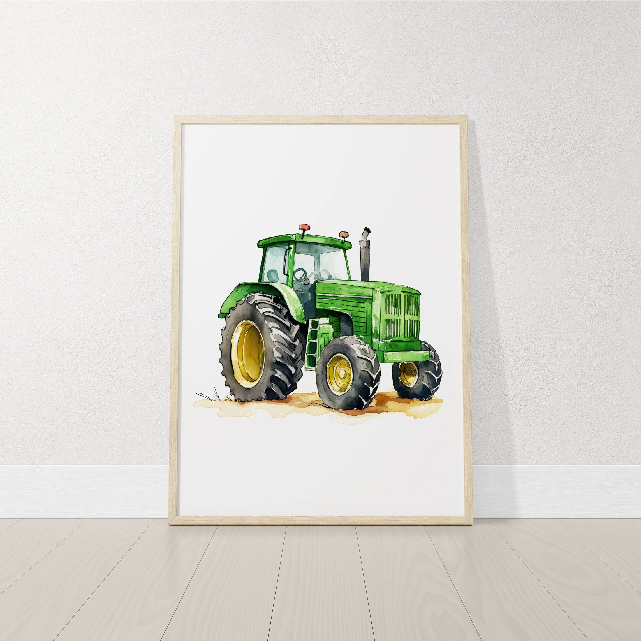 Vehicles Wall Art Set | Transport Nursery Prints | Available in Sets of 9, 6, 4, or 3 for Boys' Room - RoseRowanDesign