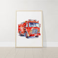 Load image into Gallery viewer, Vehicles Wall Art Set | Transport Nursery Prints | Available in Sets of 9, 6, 4, or 3 for Boys' Room - RoseRowanDesign

