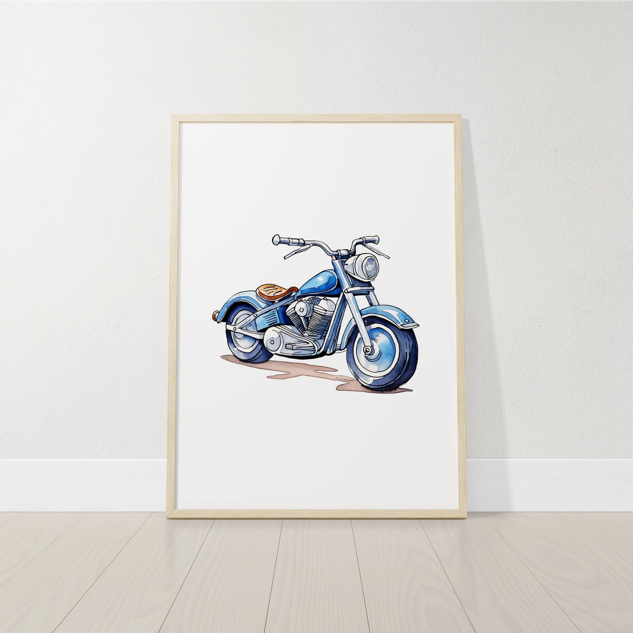 Vehicles Wall Art Set | Transport Nursery Prints | Available in Sets of 9, 6, 4, or 3 for Boys' Room - RoseRowanDesign