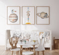 Load image into Gallery viewer, Space Nursery Prints | Set of 3 | Solar System & Astronaut Decor for Boys' Room - RoseRowanDesign
