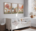 Load image into Gallery viewer, Woodland Animal Nursery Prints | Set of 3 | Blossom Tree & Forest Decor for Unisex Kids' Room - RoseRowanDesign
