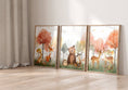 Load image into Gallery viewer, Woodland Animal Nursery Prints | Set of 3 | Blossom Tree & Forest Decor for Unisex Kids' Room - RoseRowanDesign
