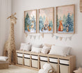 Load image into Gallery viewer, Woodland Animal Nursery Prints | Set of 3 | Gender-Neutral Boho Scandi Forest Decor - RoseRowanDesign
