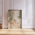Load image into Gallery viewer, Woodland Animal Nursery Prints | Set of 3 | Neutral Beige & Green Scandi Forest Decor for Kids' Room - RoseRowanDesign
