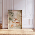 Load image into Gallery viewer, Woodland Animal Nursery Prints | Set of 3 | Neutral Beige & Green Scandi Forest Decor for Kids' Room - RoseRowanDesign
