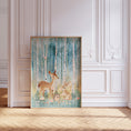 Load image into Gallery viewer, Woodland Animal Nursery Prints | Set of 3 | Teal Forest Scandi & Boho Decor for Kids' Room - RoseRowanDesign
