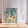 Load image into Gallery viewer, Woodland Animal Nursery Prints | Set of 3 | Teal Forest Scandi & Boho Decor for Kids' Room - RoseRowanDesign
