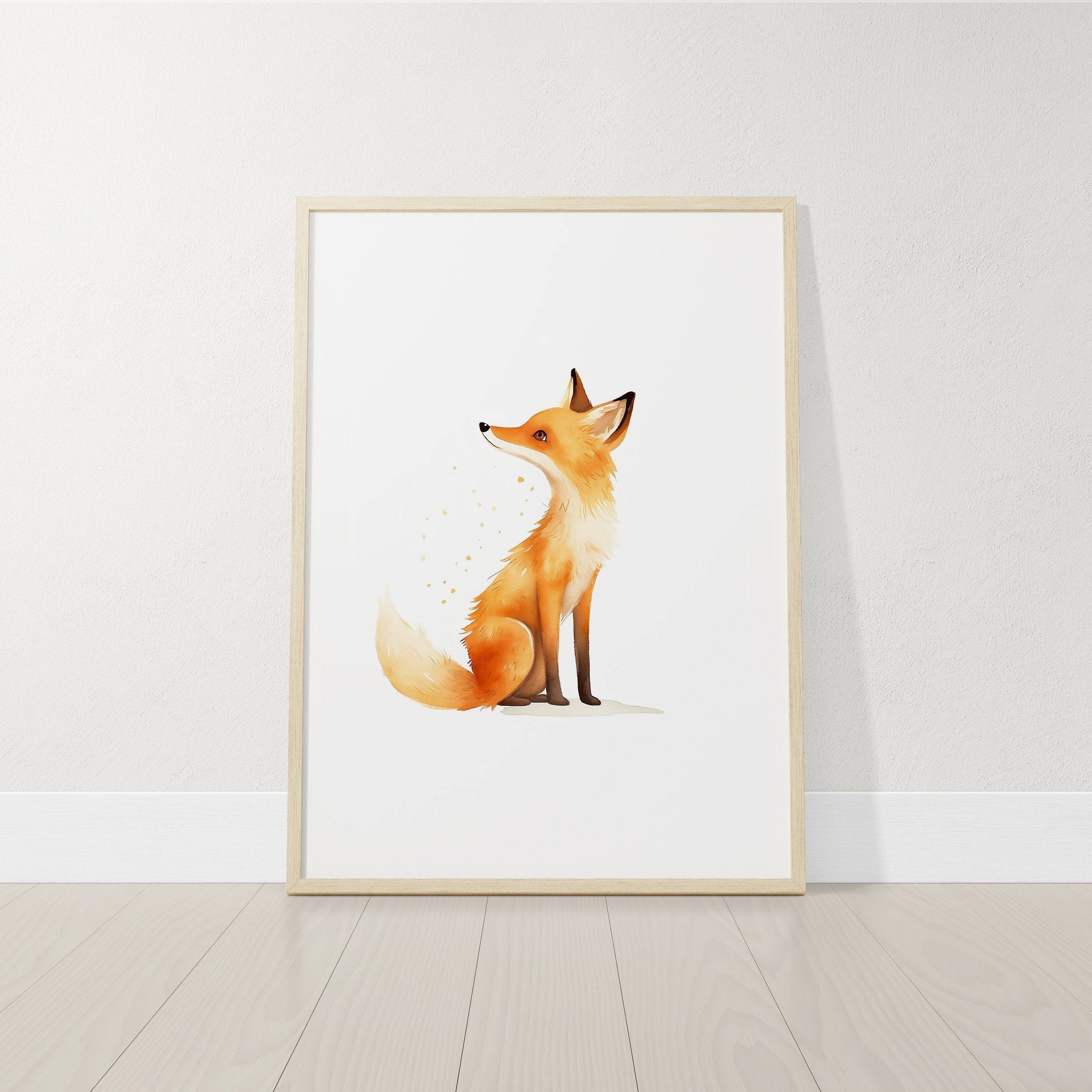 Woodland Animal Nursery Prints | Set of 6 | Neutral Forest Animal Wall Art for Babies' Room - RoseRowanDesign