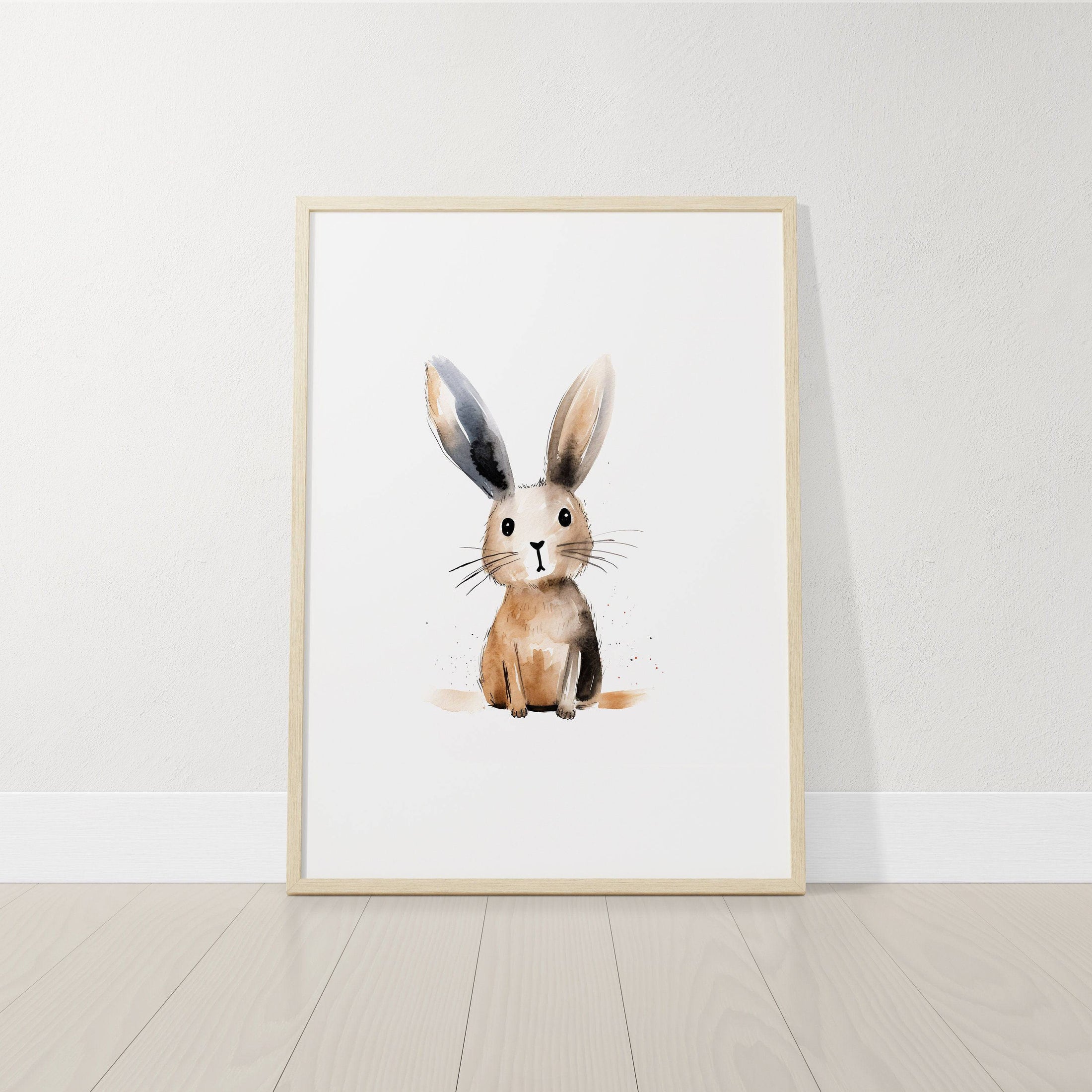 Woodland Animal Nursery Prints | Set of 6 | Neutral Forest Animal Wall Art for Babies' Room - RoseRowanDesign