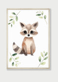 Load image into Gallery viewer, Woodland Animal Nursery Prints | Set of 6 | Neutral Forest-Themed Wall Art for Baby's Room - RoseRowanDesign
