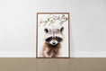 Load image into Gallery viewer, Woodland Animal Nursery Prints | Set of 6 | Pink Floral Forest Decor for Baby Girl's Room - RoseRowanDesign
