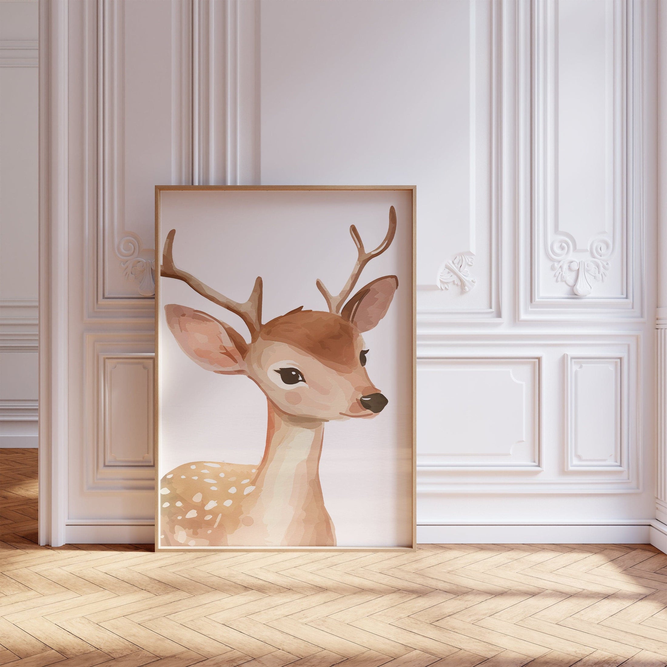Woodland Animal Nursery Wall Prints | Set of 3 | Boho Forest Decor for Baby’s Room - RoseRowanDesign