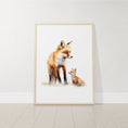 Load image into Gallery viewer, Woodland Animal Nursery Wall Prints | Set of 3 | Neutral Forest Animal Art for Baby’s Room - RoseRowanDesign
