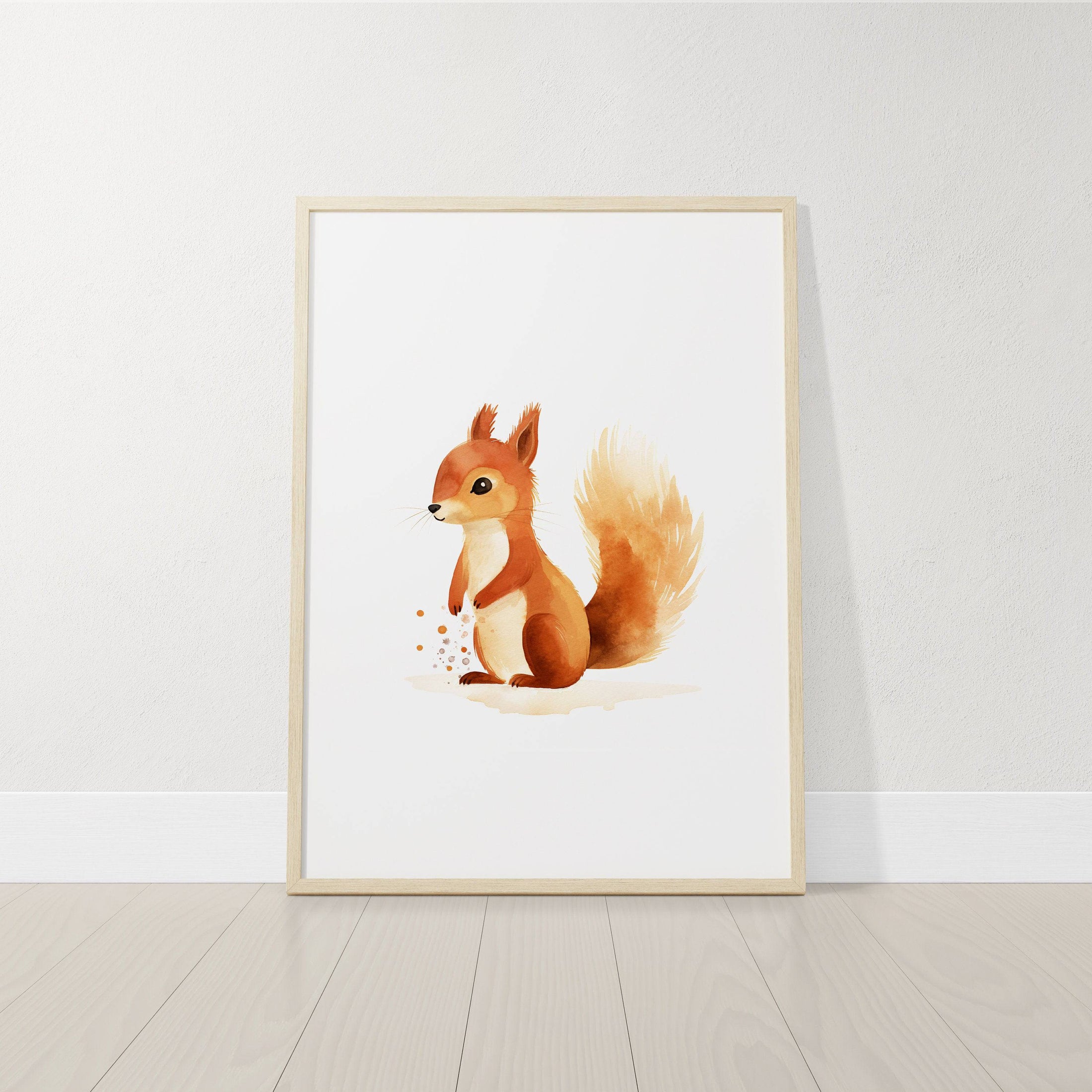 Woodland Animal Nursery Wall Prints | Set of 3 | Neutral Forest & Boho Decor for Baby's Room - RoseRowanDesign