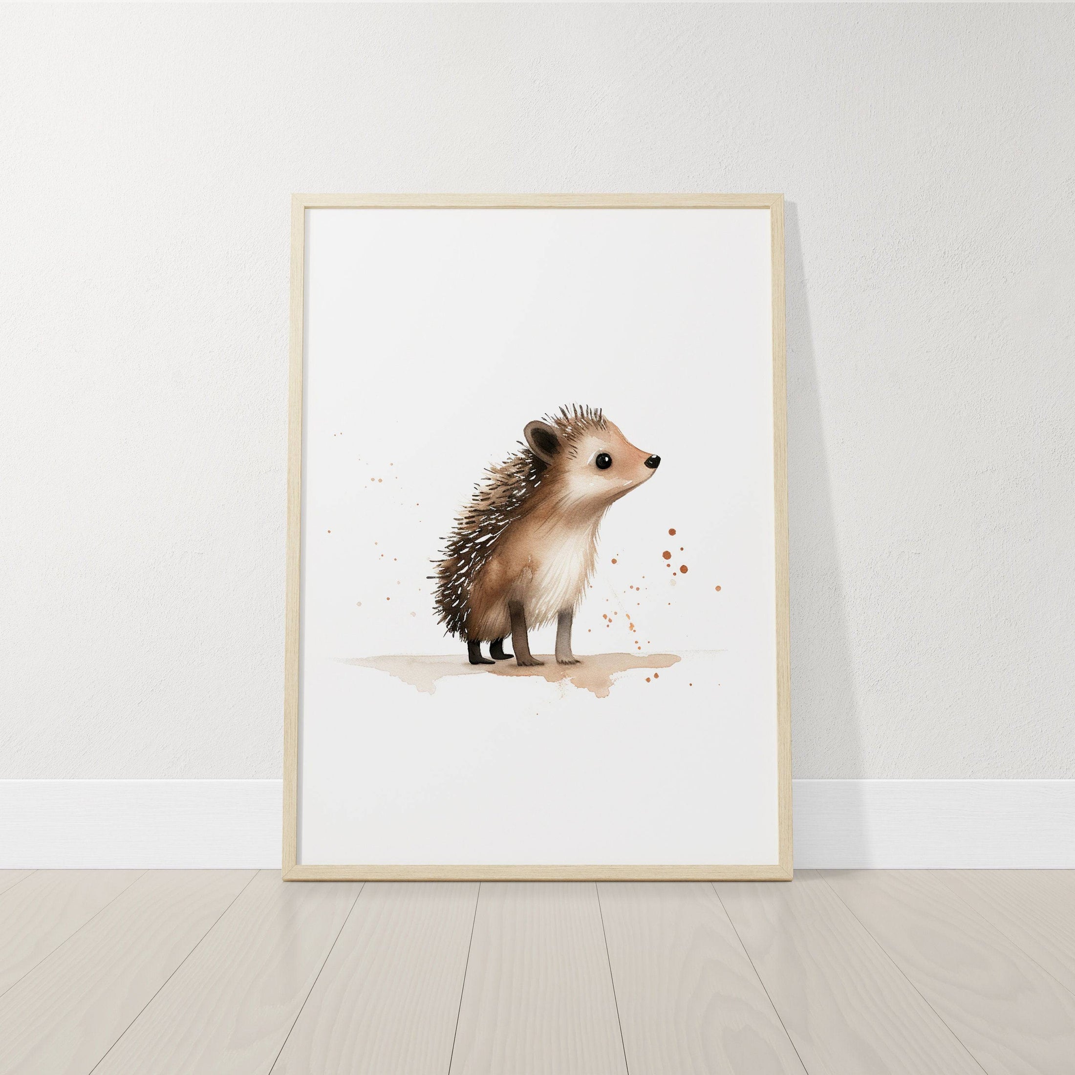 Woodland Animal Nursery Wall Prints | Set of 3 | Neutral Forest & Boho Decor for Baby's Room - RoseRowanDesign