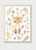 Load image into Gallery viewer, Woodland Animal Nursery Wall Prints | Set of 3 | Neutral Forest & Botanical Decor for Baby's Room - RoseRowanDesign

