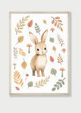 Load image into Gallery viewer, Woodland Animal Nursery Wall Prints | Set of 3 | Neutral Forest & Botanical Decor for Baby's Room - RoseRowanDesign

