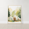 Load image into Gallery viewer, Woodland Bear Nursery Prints | Set of 3 | Forest Adventure Wall Art for Unisex Nursery - RoseRowanDesign
