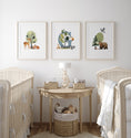 Load image into Gallery viewer, Woodland  Nursery Prints | Set of 3 | Personalised Wall Art for Childs' Room - RoseRowanDesign
