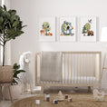 Load image into Gallery viewer, Woodland  Nursery Prints | Set of 3 | Personalised Wall Art for Childs' Room - RoseRowanDesign
