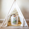 Load image into Gallery viewer, Tractor Themed Personalised Toy Trug for Kids Room or Nursery - RoseRowanDesign
