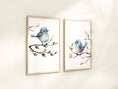 Load image into Gallery viewer, Birds Wall Art | Set of 2 Nursery Prints | Gender Neutral Decor for Baby’s Room
