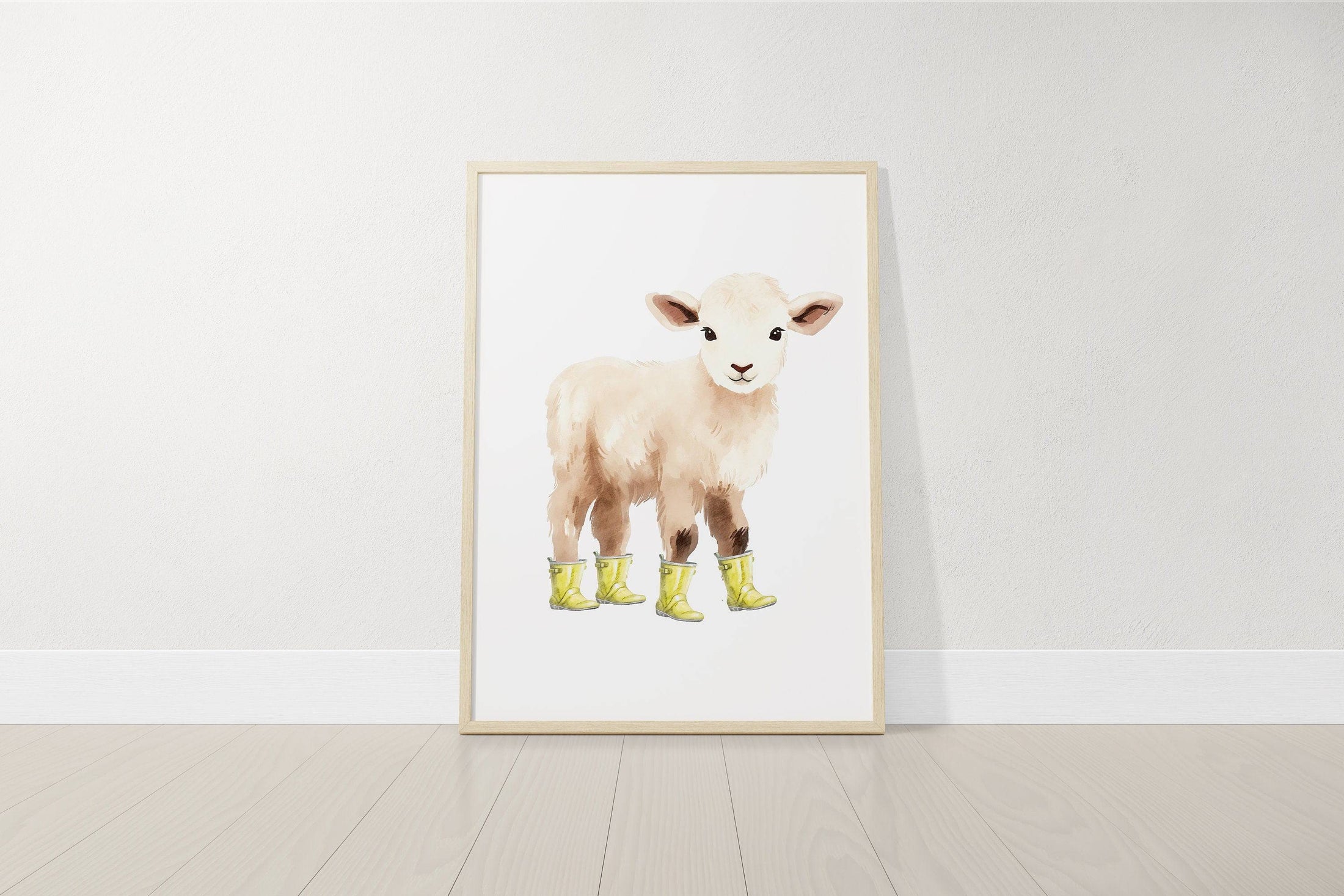 Farm Animal Nursery Prints | Set of 3 Farm Theme Wall Art for Babies Room & Playroom - RoseRowanDesign