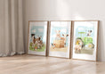Load image into Gallery viewer, Farm Animal Nursery Wall Art | Set of 3 Farm Prints | Barnyard Theme Decor for Boys Room - RoseRowanDesign
