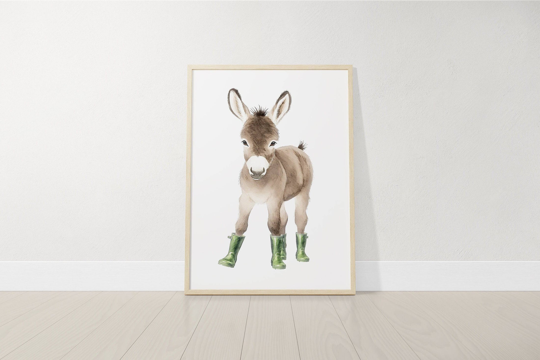 Farm Animal Prints for Nursery | Set of 6 Wall Art Prints for Baby Room | Barnyard Decor - RoseRowanDesign