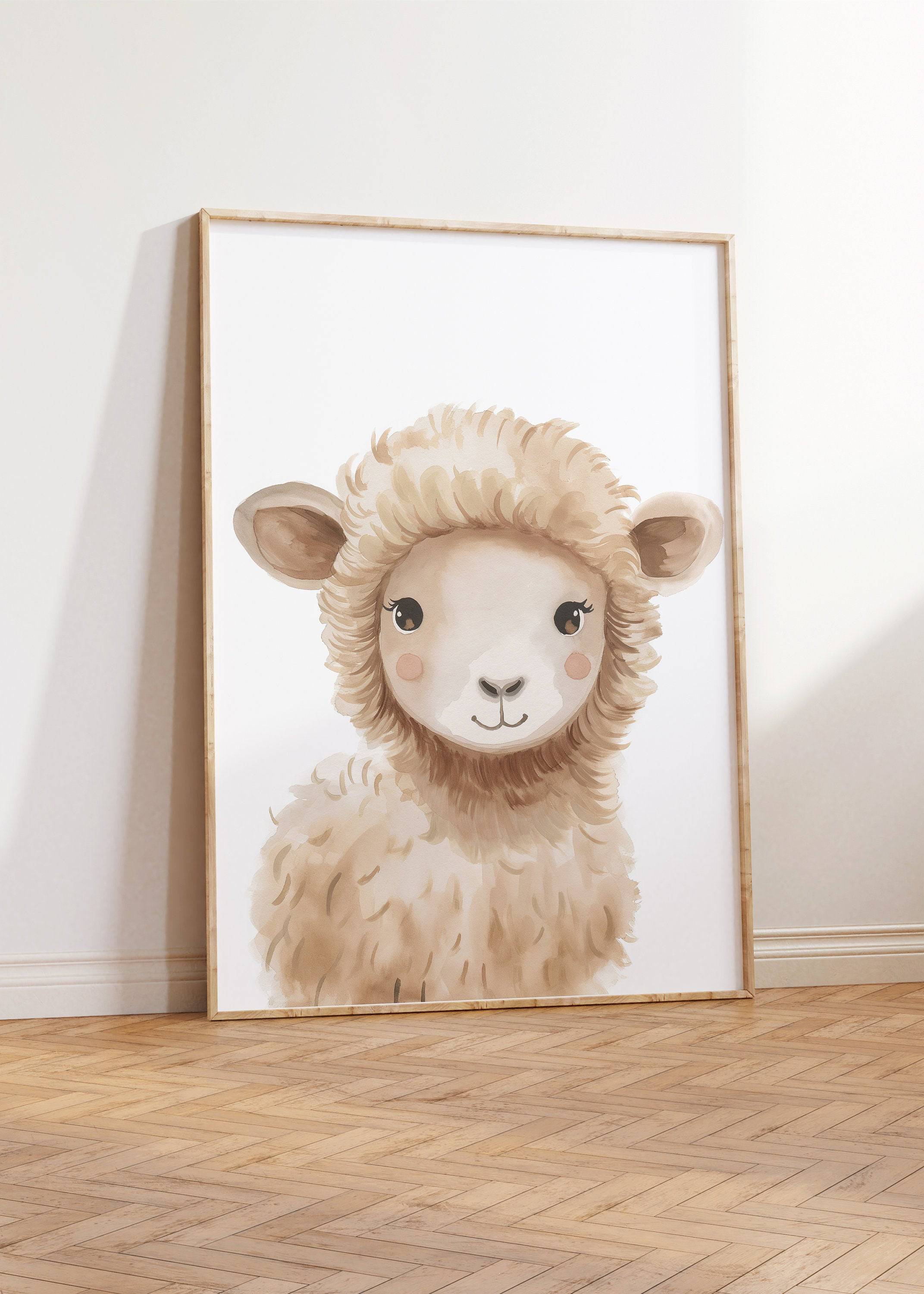 Farm Animal Prints | Set of 6 Nursery Wall Art | Gender Neutral Decor for Babies & Playrooms - RoseRowanDesign