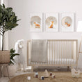 Load image into Gallery viewer, Fox Theme Kids Wall Art | Beige | Set of 3 Nursery Prints - RoseRowanDesign
