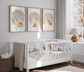 Load image into Gallery viewer, Fox Theme Kids Wall Art | Beige | Set of 3 Nursery Prints - RoseRowanDesign
