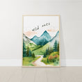Load image into Gallery viewer, Mountain Nursery Prints | Set of 3 Forest Decor | Green Nursery Wall Art - RoseRowanDesign
