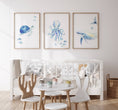 Load image into Gallery viewer, Nautical Nursery Wall Art | Ocean Theme Prints | Kids' Playroom Decor | Set of 3 - RoseRowanDesign
