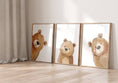Load image into Gallery viewer, Peeking Bears Nursery Prints | Set of 3 Bear-Themed Gender Neutral Wall Art - RoseRowanDesign

