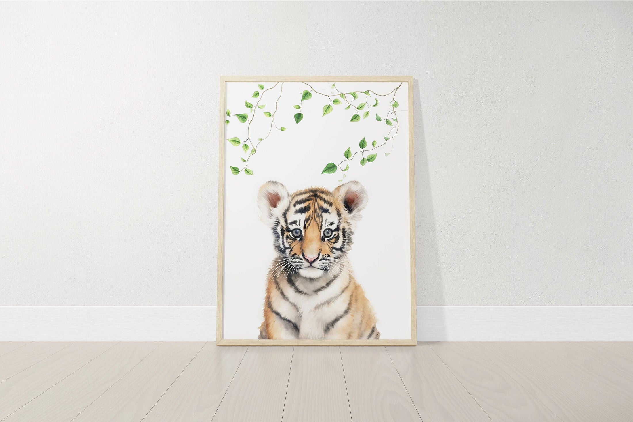 Personalised Safari Name Prints | Jungle Theme | Set of 3 Nursery Decor - RoseRowanDesign