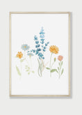 Load image into Gallery viewer, Personalised Wildflower Prints | Set of 3 Floral Nursery Art | Boho Baby Girls Decor - RoseRowanDesign
