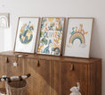 Load image into Gallery viewer, Dinosaur Personalised Set of 3 Wall Prints | Wall Art for Nursery, Bedroom or Playroom - RoseRowanDesign
