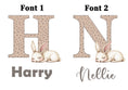Load image into Gallery viewer, Personalised Set of 3 Bunny Prints | Wall Art for Nursery, Bedroom or Playroom - RoseRowanDesign
