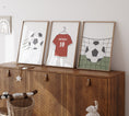 Load image into Gallery viewer, Football Personalised Set of 3 Wall Prints | Choice of Colours - RoseRowanDesign
