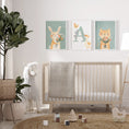 Load image into Gallery viewer, Personalised  Set of 3 Bunny Prints | Wall Art for Nursery, Bedroom or Playroom - RoseRowanDesign
