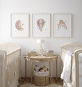 Load image into Gallery viewer, Safari Animal Personalised Set of 3 Wall Prints | Wall Art for Nursery, Bedroom or Playroom - RoseRowanDesign
