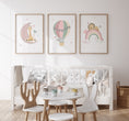 Load image into Gallery viewer, Safari Animal Personalised Set of 3 Wall Prints | Wall Art for Nursery, Bedroom or Playroom - RoseRowanDesign
