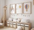 Load image into Gallery viewer, Star Personalised Set of 3 Wall Prints | Wall Art for Nursery, Bedroom or Playroom - RoseRowanDesign
