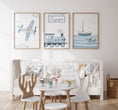 Load image into Gallery viewer, Transport Personalised Set of 3 Wall Prints | Wall Art for Nursery, Bedroom or Playroom - RoseRowanDesign
