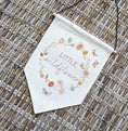 Load image into Gallery viewer, Little Wildflower Pennant Wall Flag | Boho Nursery Decor for Girls - RoseRowanDesign
