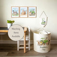 Load image into Gallery viewer, Personalised Tractor Name Pennant | Kids Room Banner & Nursery Wall Flag - RoseRowanDesign
